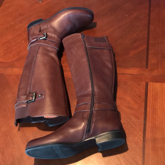 Naturalizer brown leather riding boots size 7.5M - Picture 13 of 16